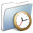  Graphite Smooth Folder Clock